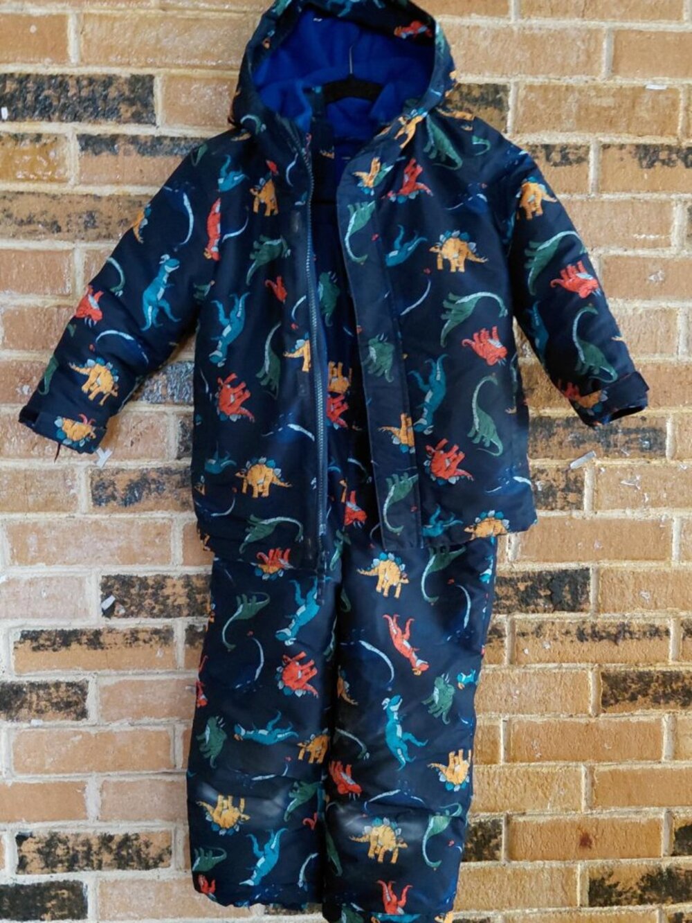 The Childrens Place Dinosaur 3 Piece Snowsuit